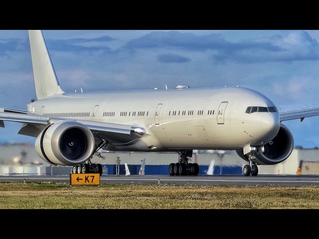 🚨 Brand-New Singapore Airlines Boeing 777X — 3rd Test Flight! Takeoff & Landing 4K