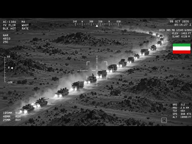 A-10C Jet HIT HUGE Iran's Column Heading to Secret Mountain Depot by Guided Bomb Last Night | Arma 3