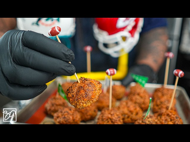 5 Ingredient Game Day Appetizer! Cheesy Sausage Balls