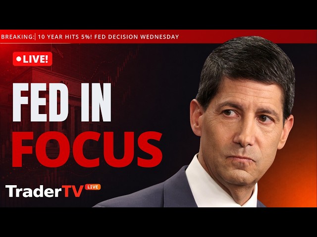 Tech Tumbles with Fed Tomorrow 10-Year Above 5%, Oil Above $100 | Stock Market Live