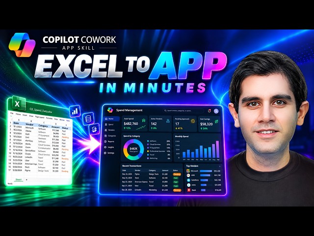 Microsoft Copilot Cowork Turns Excel Into a REAL App 🤯