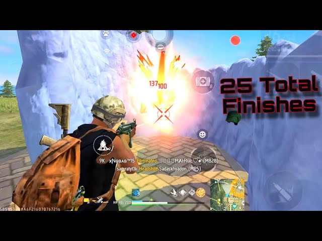 Comeback With Solo BR Full Gameplay || Total 25 Finishes ||