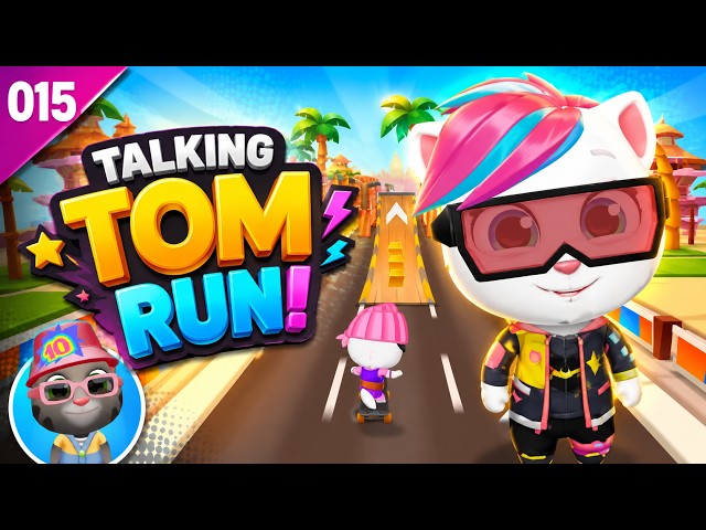 Talking Tom Gold Run 2026 Gameplay Walkthrough Part 15 full HD Part 43-45