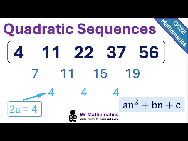 How to Find the nth Term of a Quadratic Sequence | GCSE Maths