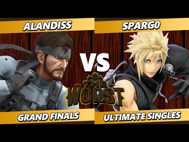 The Worst 21 GRAND FINALS - AlanDiss (Snake) Vs. Spargo (Cloud) Smash Ultimate - SSBU