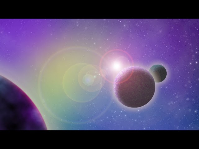 Space Landscape Animation Relaxing Meditation Background Screensaver