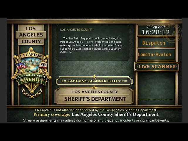 LA Sheriff - LASD Police Scanner - LA Captain - S6 - 28-Sep-2026