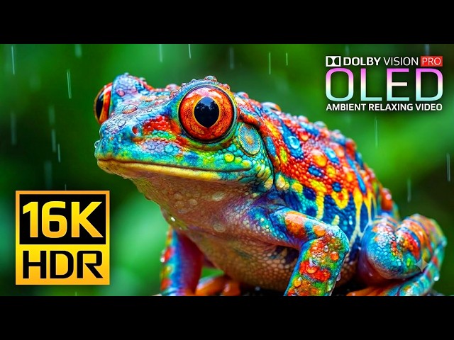 OLED 4K HDR Animals & Nature | Stunning Color 16K 120FPS Display Test (4K Video•8K Ultra HD TV)