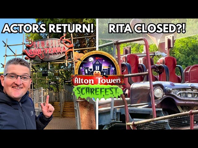Alton Towers Latest Updates! Rita CLOSED, Sub Terra Actors & Scarefest!