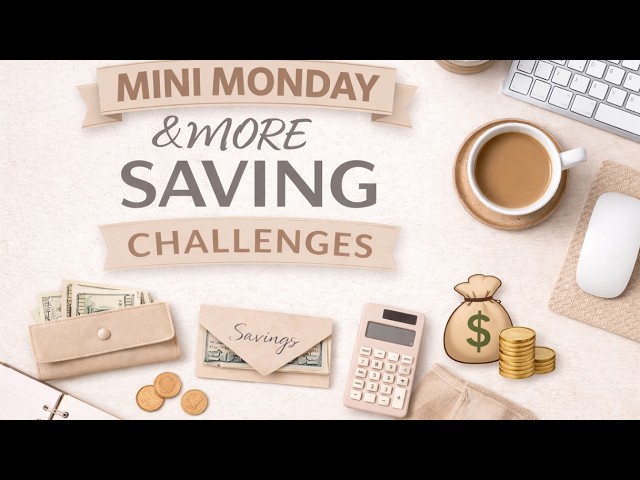 Mini Monday Saving Challenges and More | March Week 4