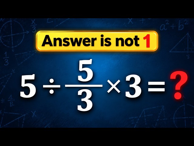 Why Everyone Fails This Tricky Fractions Math Challenge?!