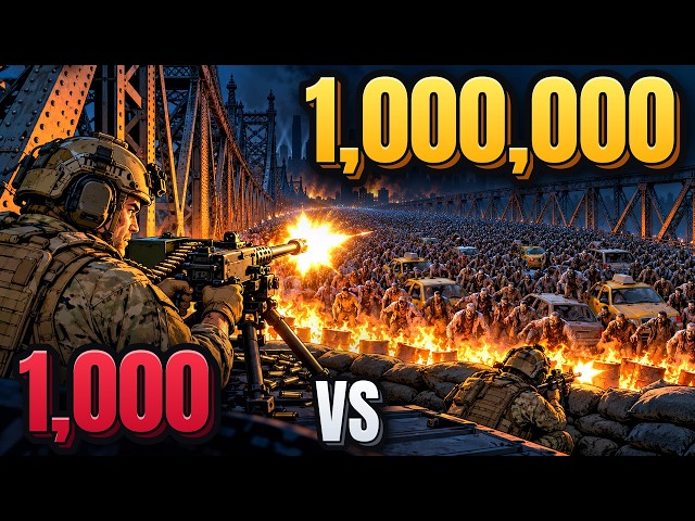 1,000 Marines vs 1 Million Zombies in New York