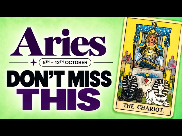 ARIES “You’re Being Offered Something Twice For A Reason” | 5th–12th October