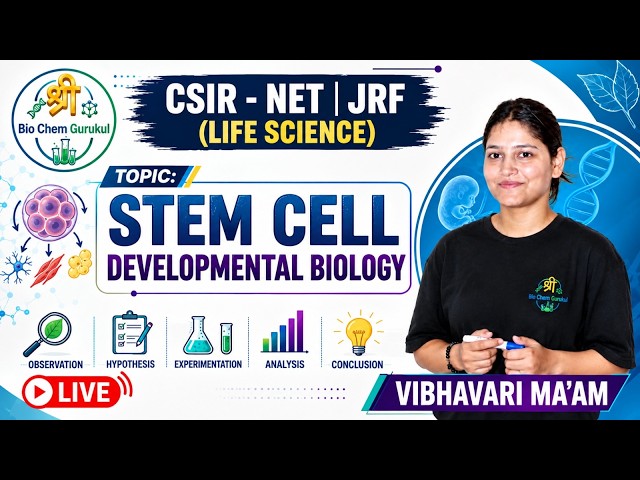 Development Biology- Fertilization    ll | CSIR NET JRF Life Science 2026 | By Vibhavari Ma'am