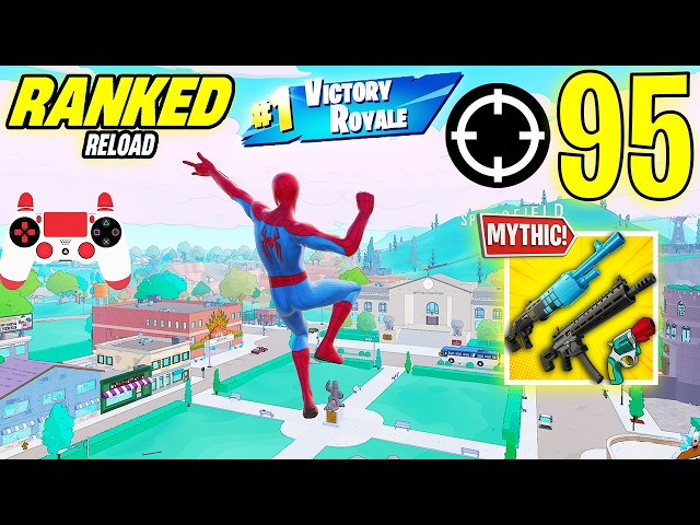 95 Elimination Squad "Ranked RELOAD” Gameplay Wins (NEW! Fortnite Chapter 7 PS4 Controller)