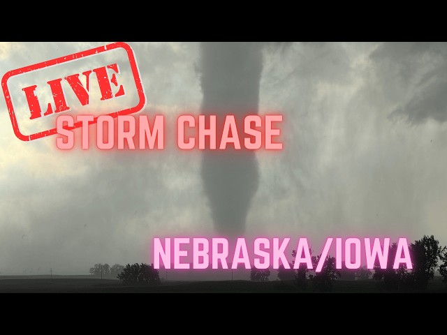 Tornado Threat in Nebraska & Iowa | Insane Lightning Show | Live Chase Archive