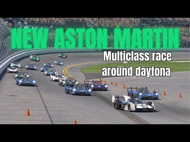 Trying the new to Iracing Aston Martin Valkryie in a multiclass race at Daytona!