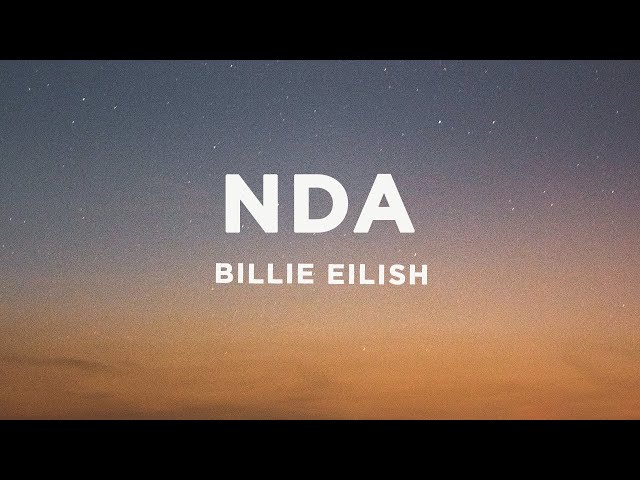 Billie Eilish - NDA (Lyrics)
