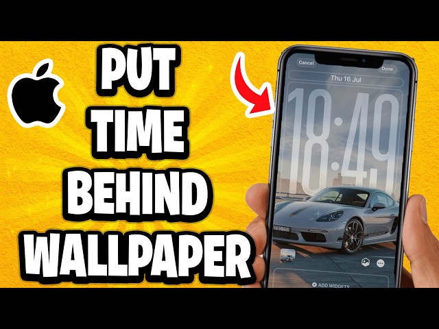 iOS 26: How To Put Time Behind Wallpaper On iPhone