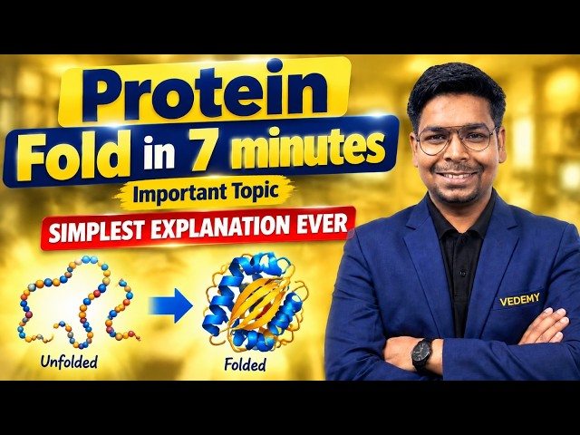 Protein Fold in 7 minutes | Important Topic in Simplets Explanation Ever | Dr. Virendra Singh |