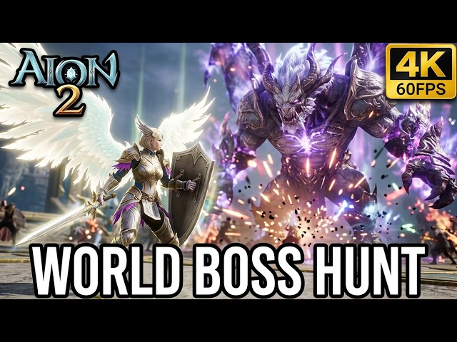 Aion 2 - Templar lvl 45 World Boss Hunt Full Gameplay
