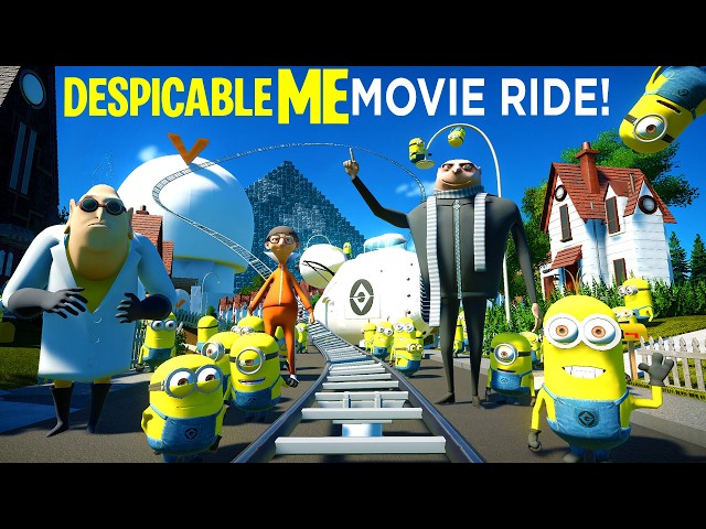 DESPICABLE ME!  Backlot Movie Roller Coaster (POV)