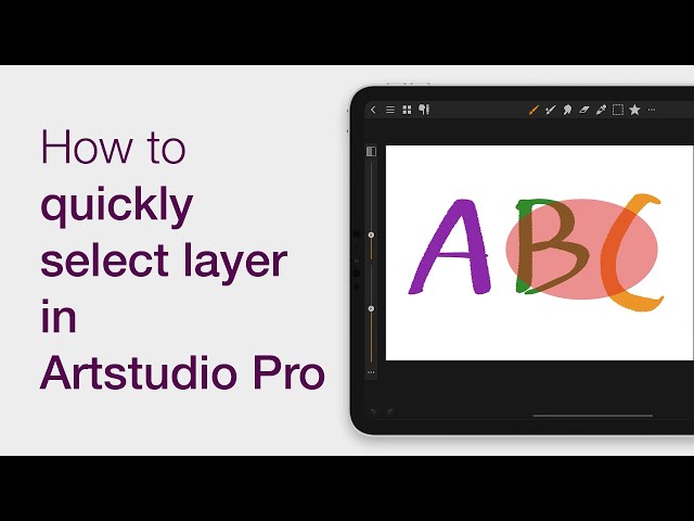 How to quickly select layer in Artstudio Pro.