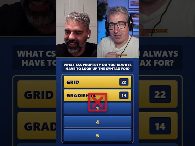 What CSS syntax do devs have to always look up? | Front-end Family Feud