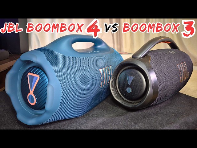 JBL Boombox4 VS JBL Boombox3 Who's Better? (specs, sound test, bass test)