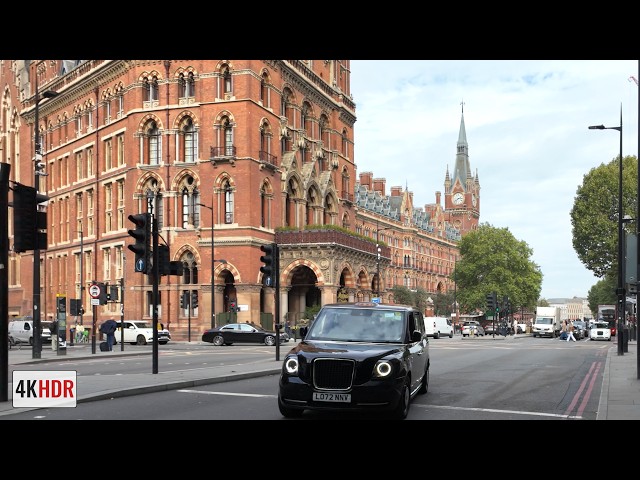 BBC Broadcasting House to St Pancras | London Walking Tour • 4K HDR