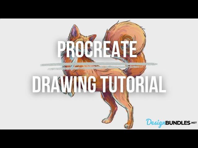 Procreate Drawing Tutorial: Sketch & Color a Fox Step-by-Step! 🎨