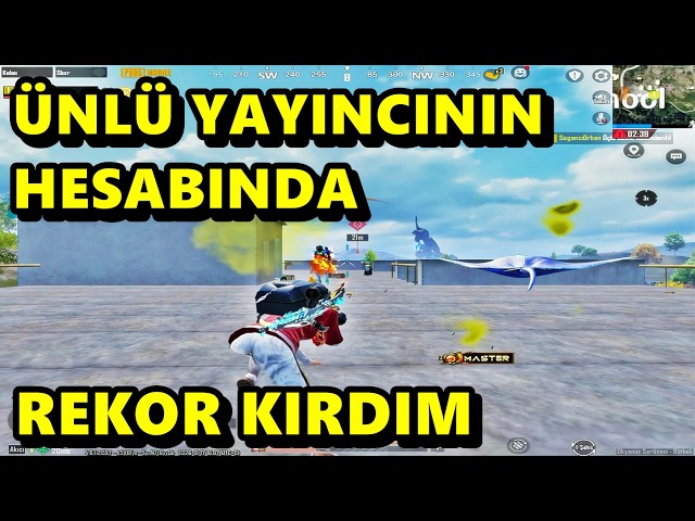 ÜNLÜ YAYINCININ HESABINA GİRİP REKOR KIRDIM ! BATUR GAME SOLO SQUAD PUBG MOBİLE