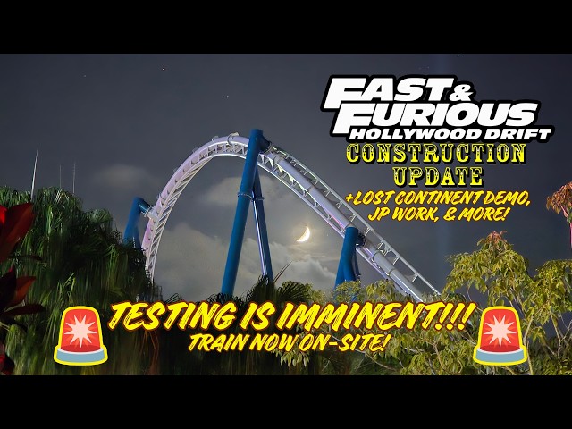 Universal Orlando Resort Fast & Furious: Hollywood Drift Roller Coaster Construction Update 9.16.26