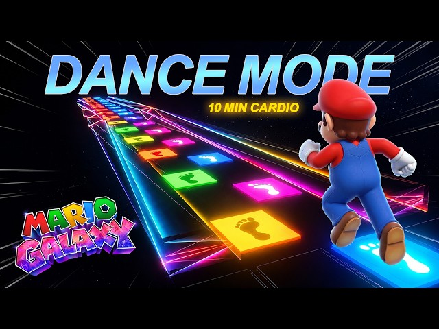 4K Immersive Interactive Warm-up | 🍄 MARIO BROS DANCE MODE 🕺 | Dance Workout
