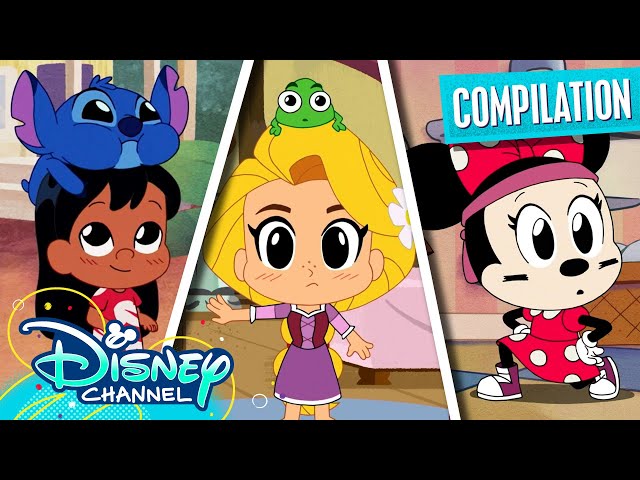 Mega Chibi Tiny Tales Compilation! | Disney Princess, Mickey Mouse, & More | @disneychannelanimation