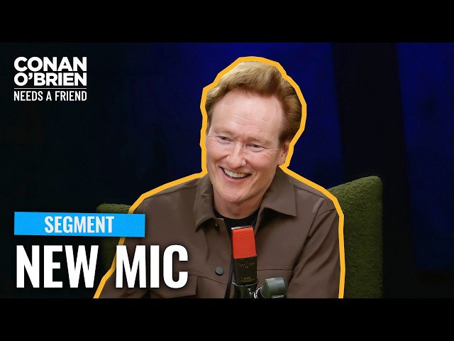 Conan's Audio Engineer Surprises Him With A New Microphone | Conan O'Brien Needs A Friend