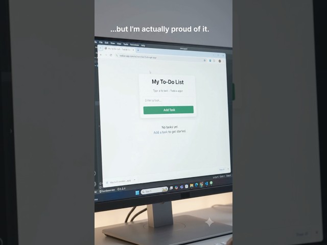 This Is Just a Todo App… But I’m Proud of It ❤️