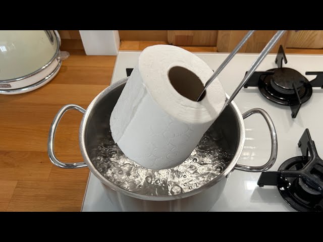 Look What I Did By Throwing Toilet Paper Into Boiling Water!👍