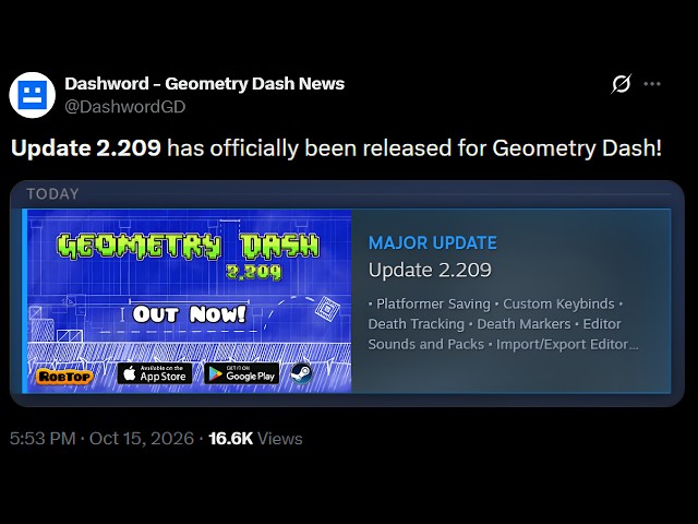 NEW GD UPDATE 2.209 // Full features + review