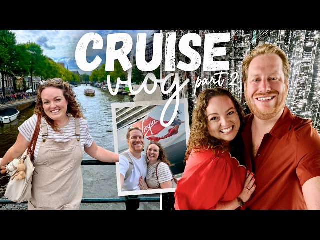 VIRGIN VOYAGES VLOG 2! 🛳️ Amsterdam & Hamburg 🚲 Valiant Lady Sea Days & Scarlet Night 🌊💃