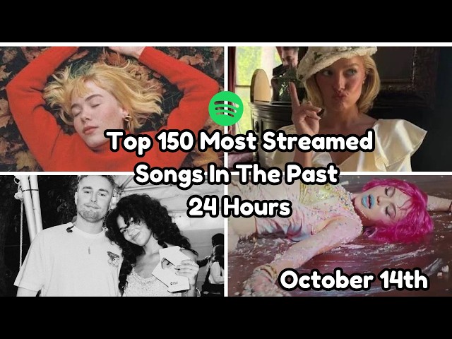 Top 150 Most Streamed Songs In The Past 24 Hours - October 14