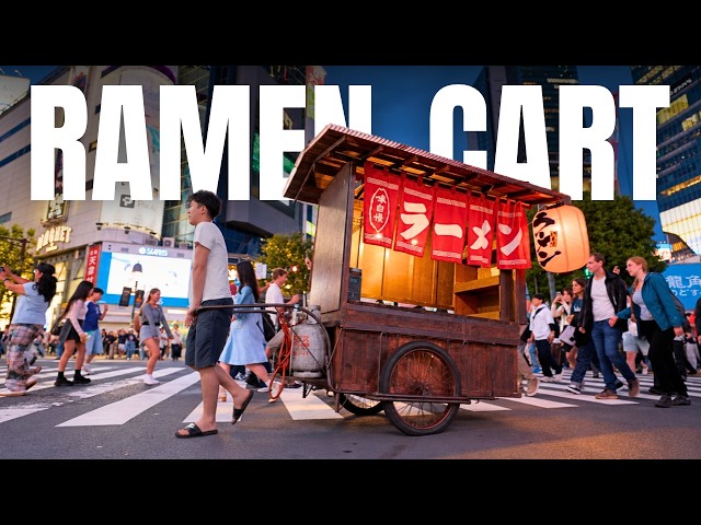 Behind the Counter at the ONLY Tokyo Yatai Ramen Cart Shibuya