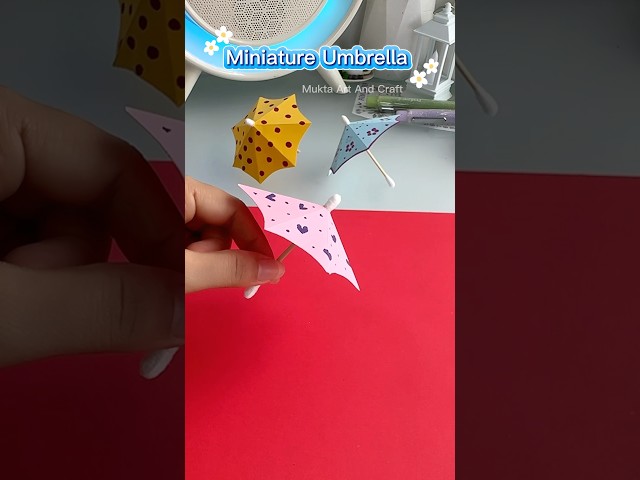 Miniature umbrella ☔️✨#shorts #art #diy #craft #youtubeshorts