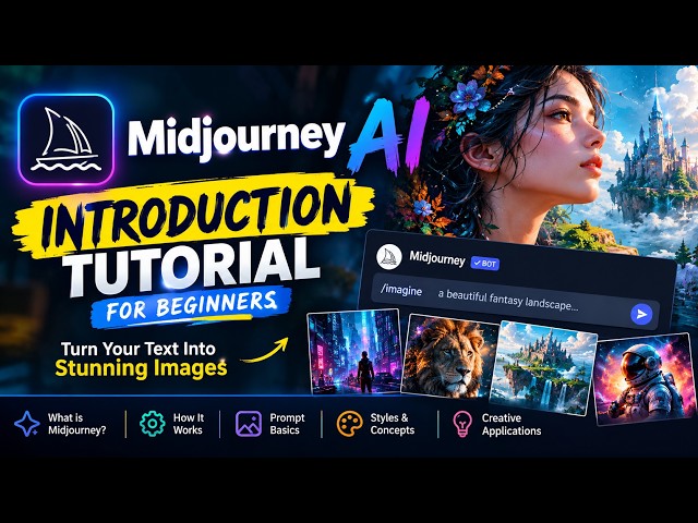 Midjourney AI | Introduction Tutorial for Beginners | Learn AI Image Generation