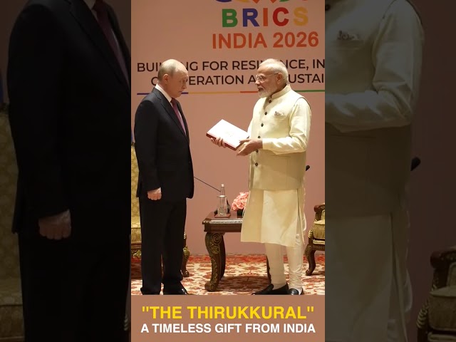 PM Modi Gifts Putin India’s Timeless Wisdom | #Thirukkural at #BRICS2026 | #BJP