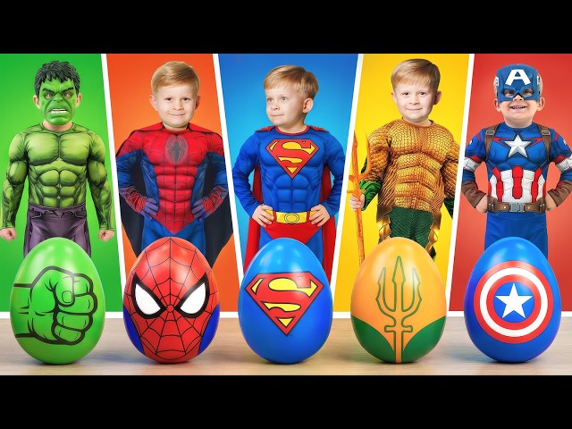Kids Turn Into Superheroes! ⚡Oliver & Roma Compilation