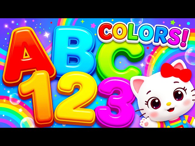 Preschool Learning activities for 3 year olds at home | Learn ABC Phonics Shapes Numbers Colors 🌈