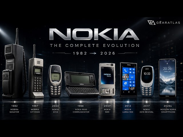 NOKIA — The Complete Evolution (1982–2026) | From Mobile King to Tech Giant