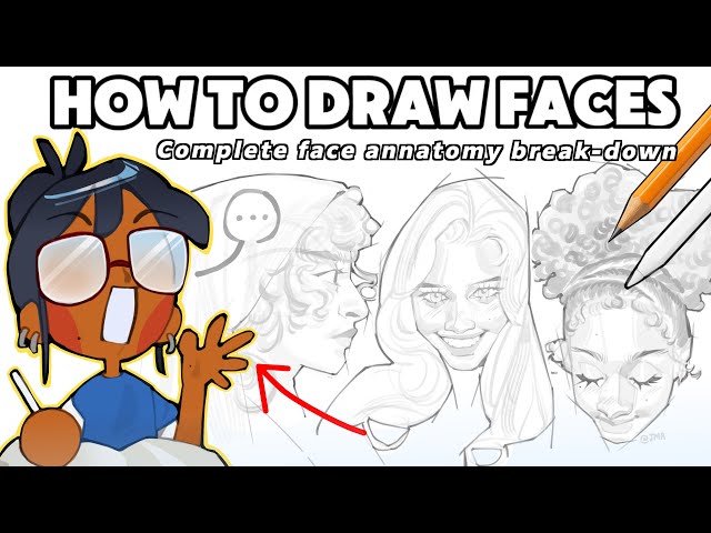 THE EASIEST FACE DRAWING TUTORIAL ! 