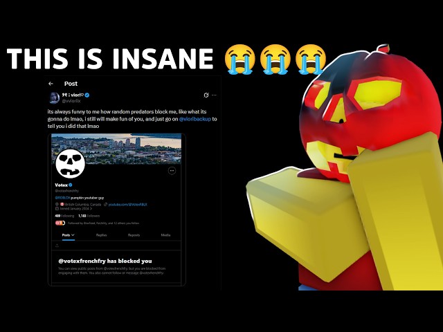 ROBLOX AGE PLAYER CALLS ME A PREDATOR BECAUSE I BLOCKED THEM...